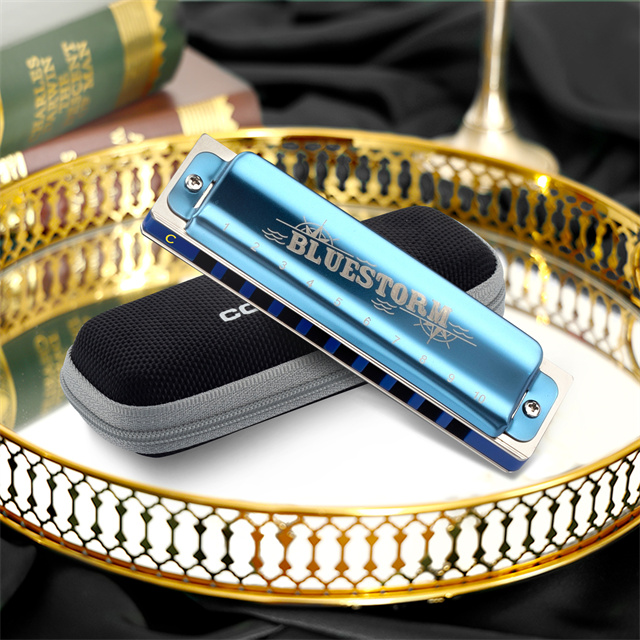 魔术师蓝色风暴布鲁斯口琴称为 QUEEN WH1005BS，声音浪潮！